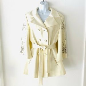 Lilli Ann San Francisco Embellished Cape Sleeve Jacket